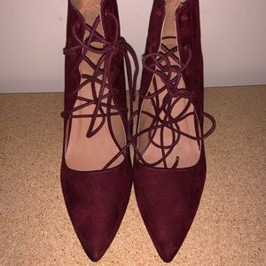 Charlotte Russe Lace-up Booties